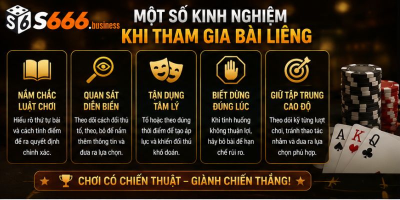 Một số kinh nghiệm khi tham gia bài Liêng